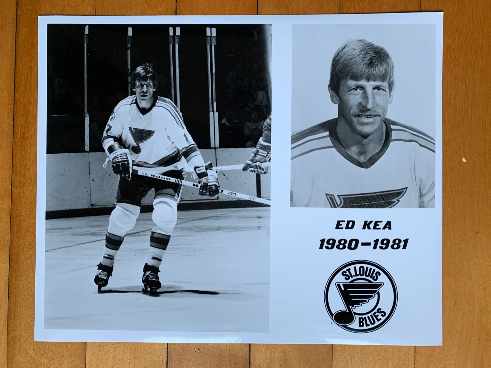 1980-81 St. Louis Blues Team Issued Media Official 10x8