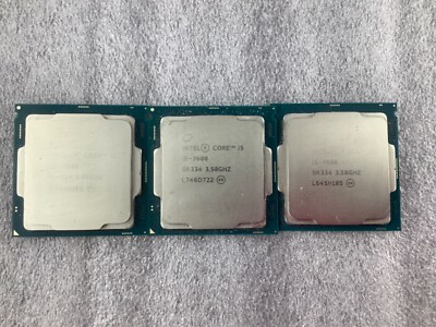 Lot of 3 Intel Core i5-7600 Quad-core 3.5GHz SR334 6M CPU Processor