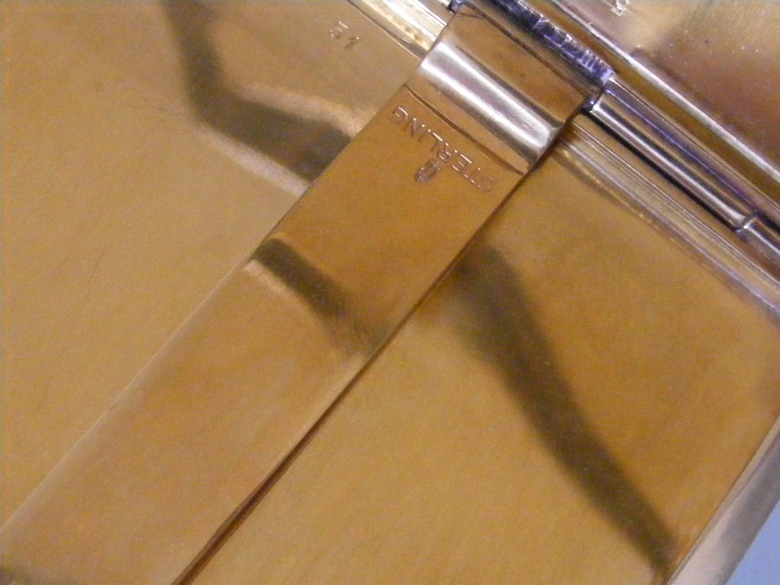 THOMAE CO. Charles Thomae Sterling Silver Gold Wash Cigarette Case 1940's