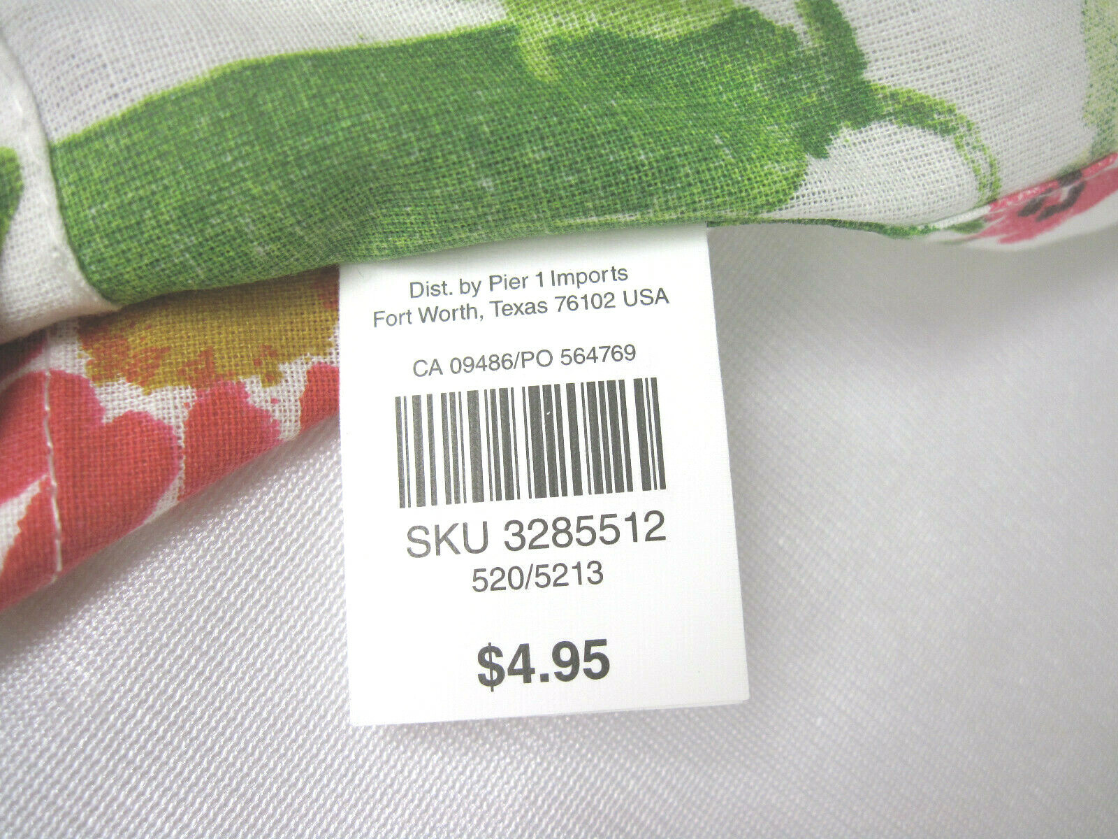 Pier 1 Imports Vegetable Garden Cloth Napkins Set of 6 Easter Spring