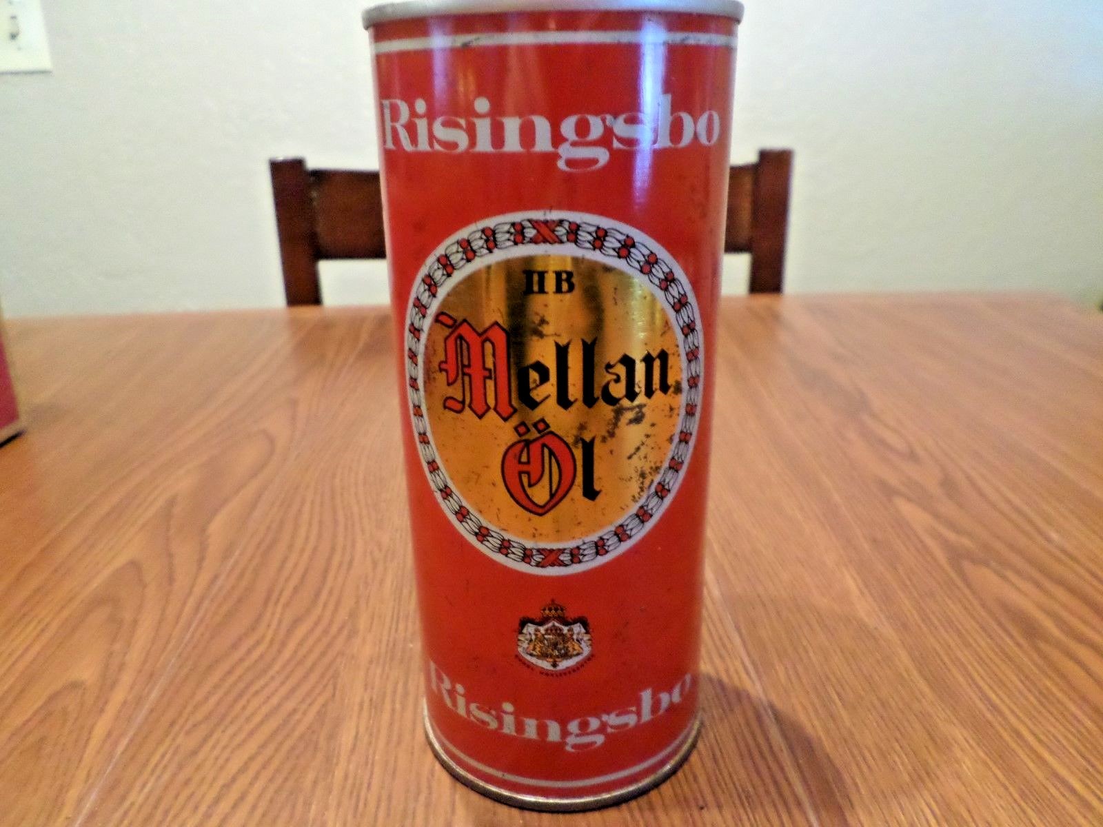 Vintage Risingsbo Mellan Ol 45 cl Straight Steel Beer Can