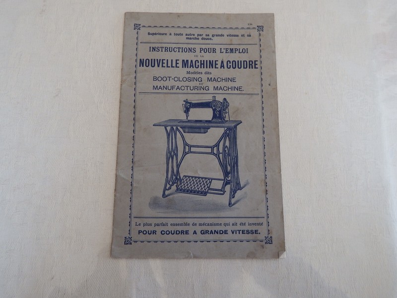 Instructions Emploi Nouvelle Machine A Coudre Boot-Closing Manufacturing Machine