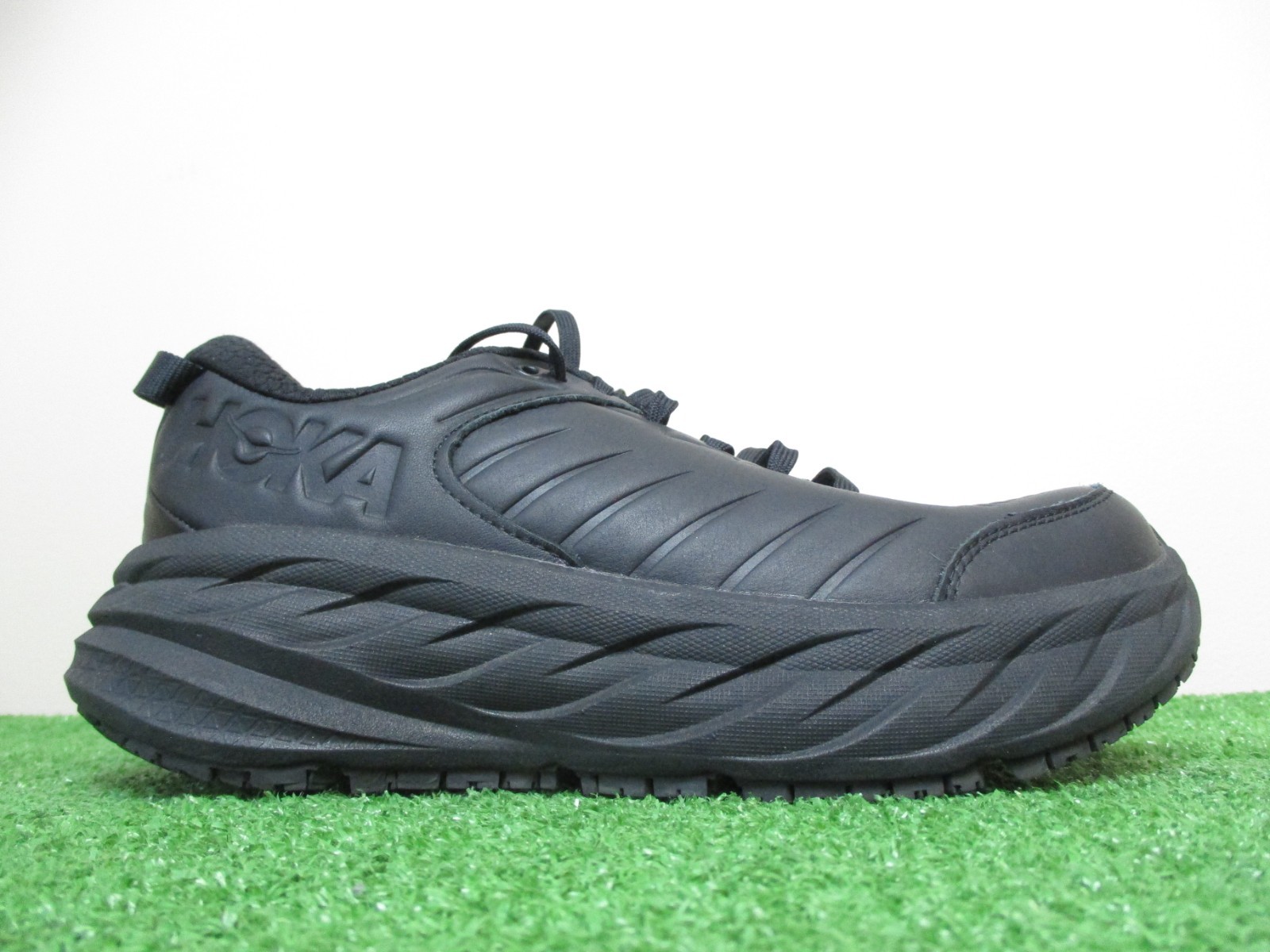 Hoka One One Bondi SR Shoes Womens 7 Wide D Black Sneakers