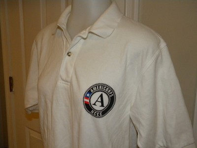 AmeriCorps NCCC Polo Shirt Sz Small Short Sleeve White 100% Cotton Collar Women