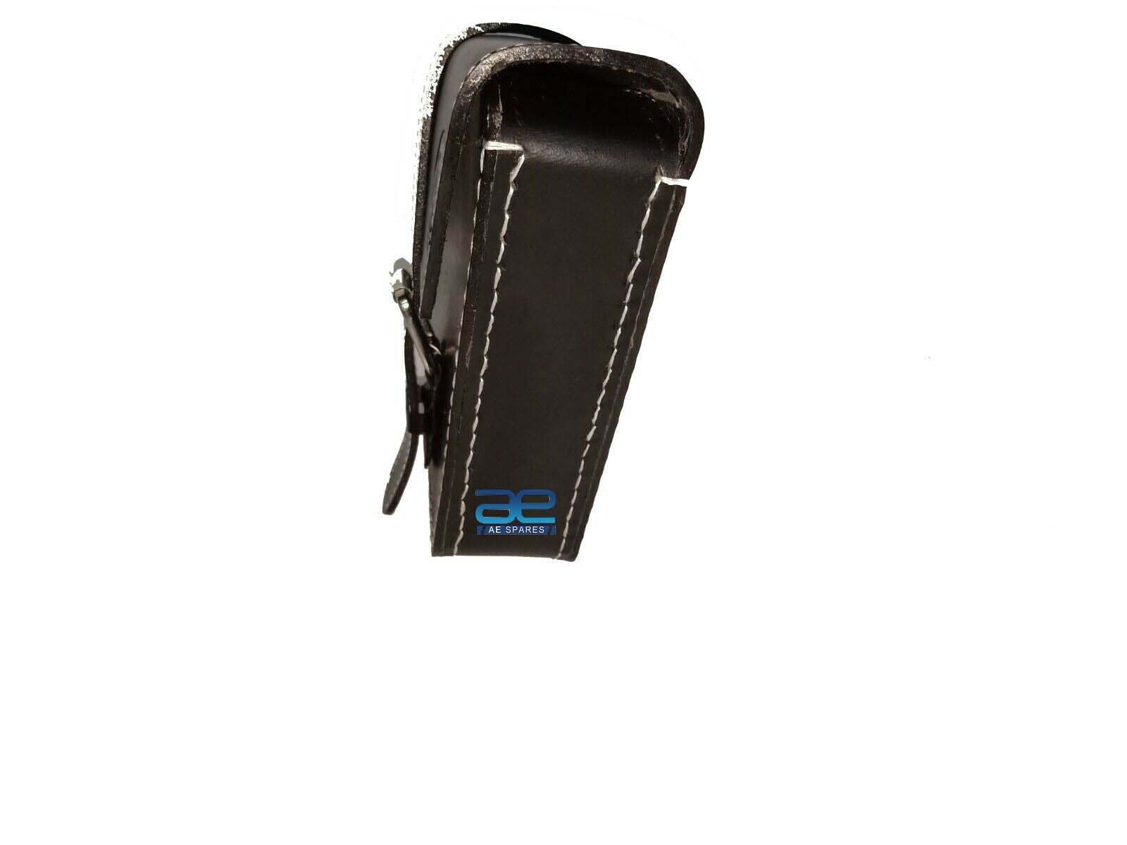 Genuine Leather Side Panel Bag Black Fits Royal Enfield Interceptor 650 cc  