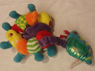Sassy Infant Baby Toy Bug with Snail Multi Color Rattler
