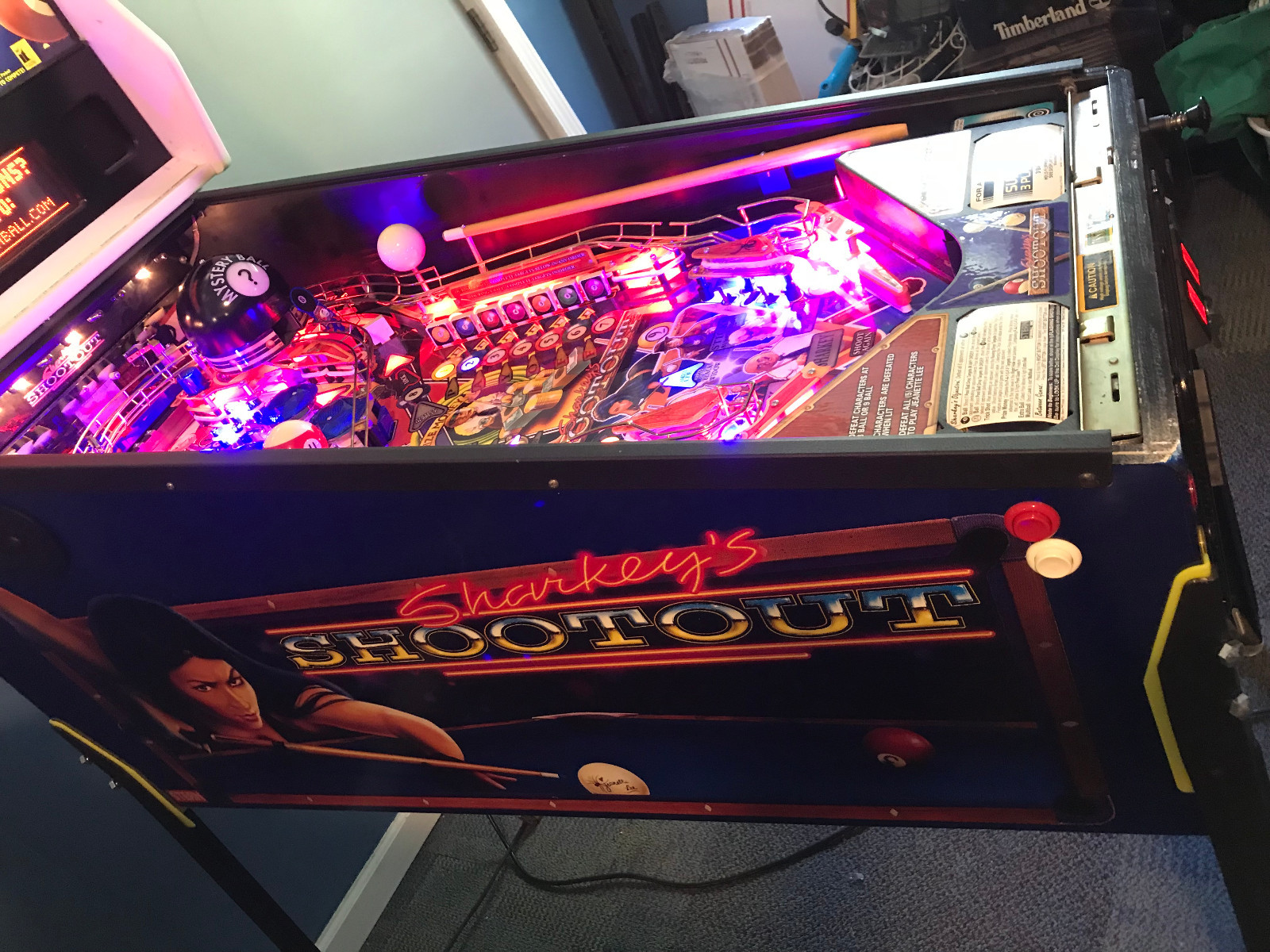 Sharkey's Shootout Pinball Machine By Stern Coin (Only 800 Made Excellent)