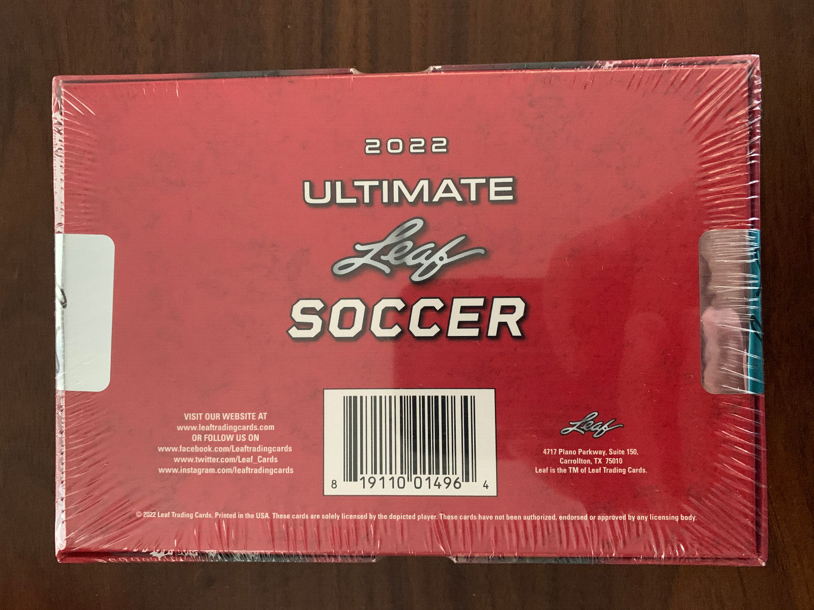 2022 Leaf Ultimate Soccer Factory Sealed 5 Auto 1 Memorabilia Per Hobby Box