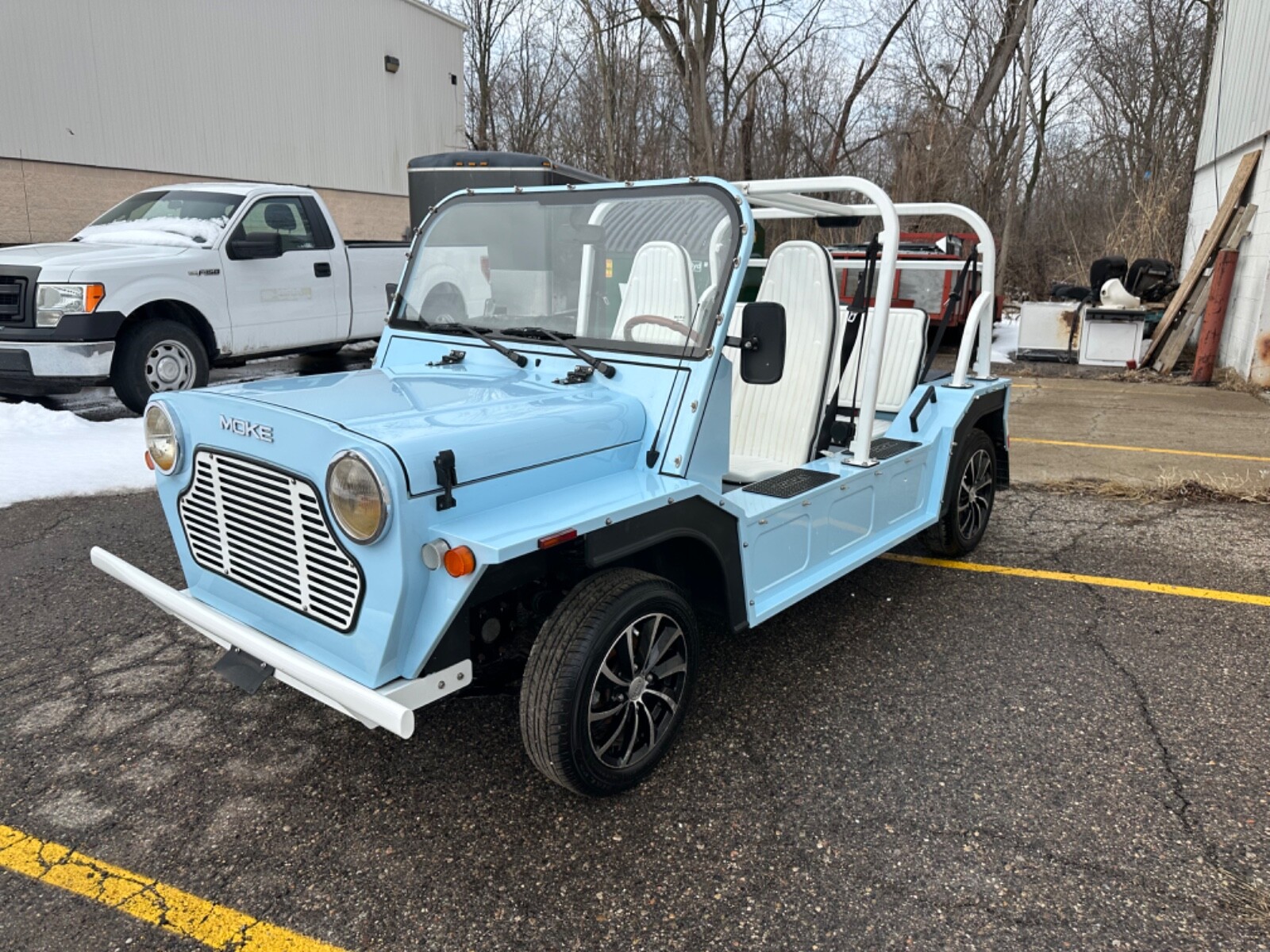 2022 Moke America Emoke Electric Jeep Blue Used Moke America Emoke