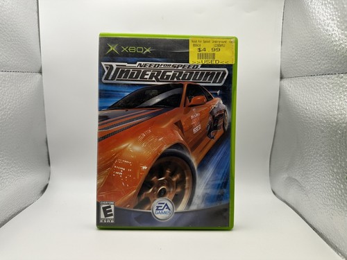 Need for Speed - Underground (Microsoft Xbox, 2003) W/ Manual