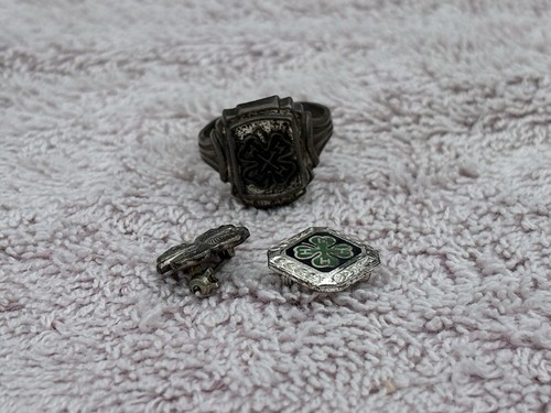 925 Sterling Silver Vintage 4-H Club Membership Adjustable