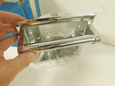 Vintage Hall Mack Chrome Recessed Soap Dish W/Bar Spa[ * Grab #665 Coronado 