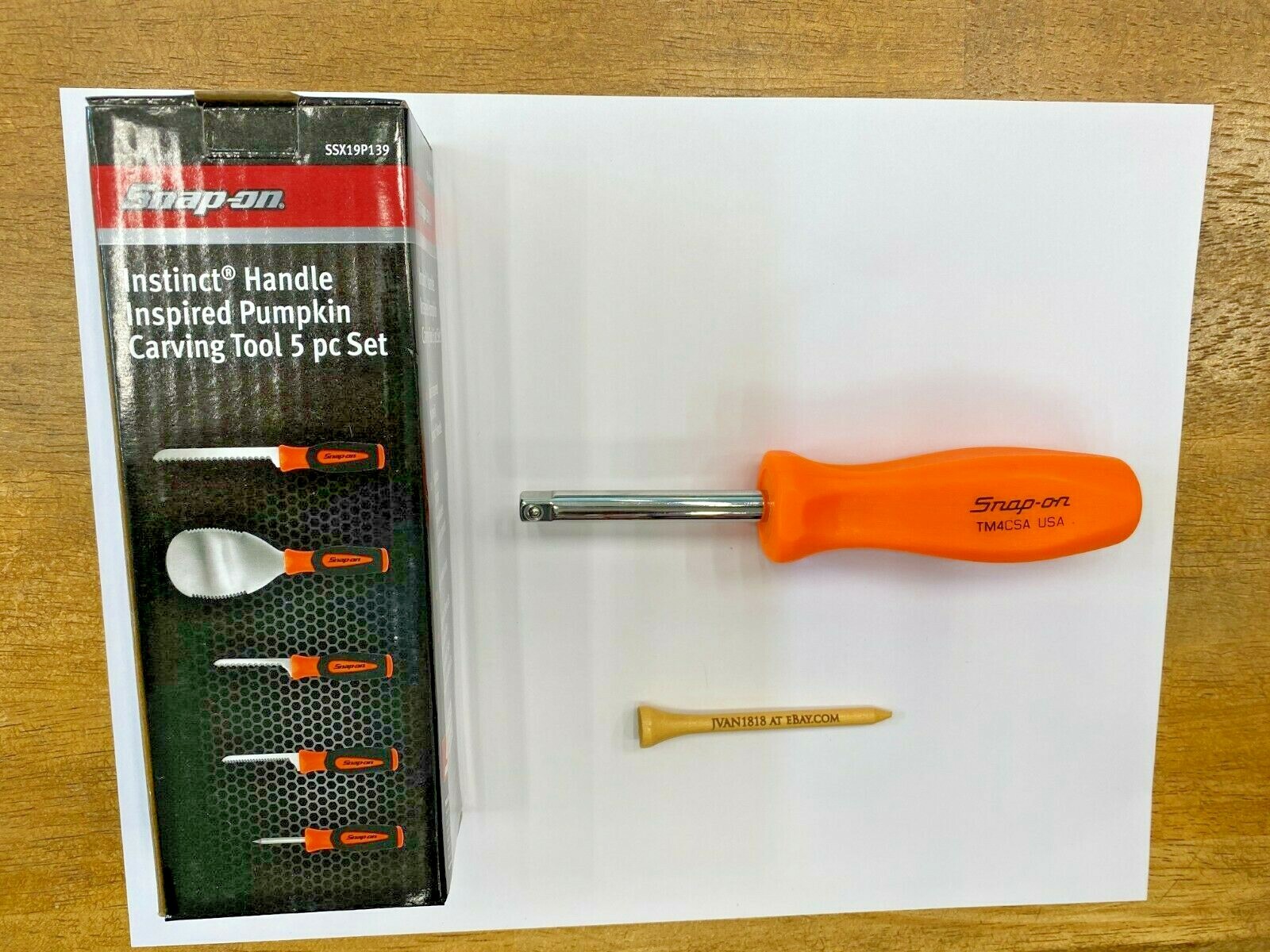 Snapon Tools Usa New 1/4" Drv. 6" Shank Driver & Pumpkin Carver Lot