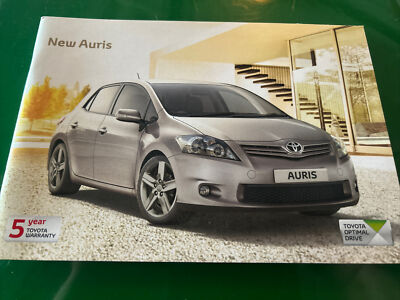 Toyota Auris Car Range 2011 Original Car Sales Brochure Collectable