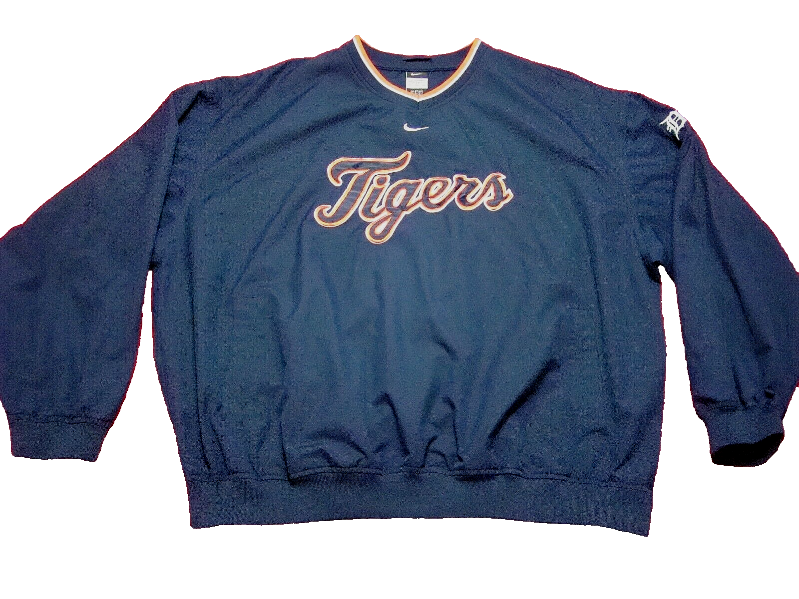 VTG Nike Center Swoosh Detroit Tigers Mens Size 2XL Pullover