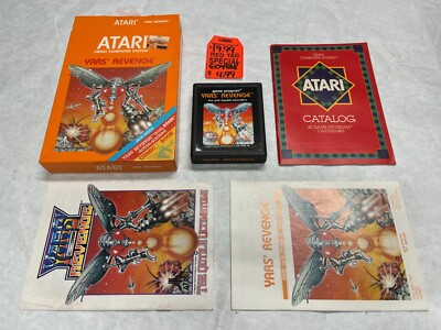 NICE Atari VCS 2600 Game NOS Complete  Open Box 1981 YARS REVENGE + Comic Book