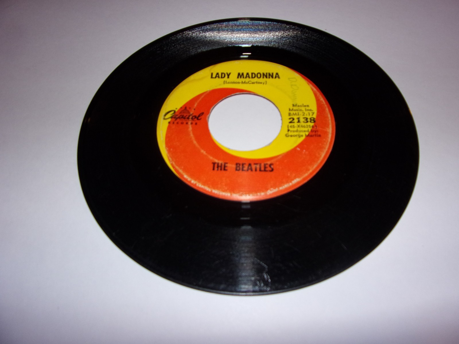 The Beatles: Lady Madonna / The Inner Light / 1968 / 45 Rpm