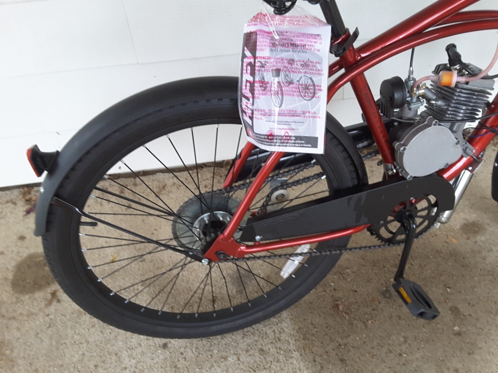 Motorized Bicycle RED HUFFY 2-Stroke 80cc Motor-Ready to RUN NEW