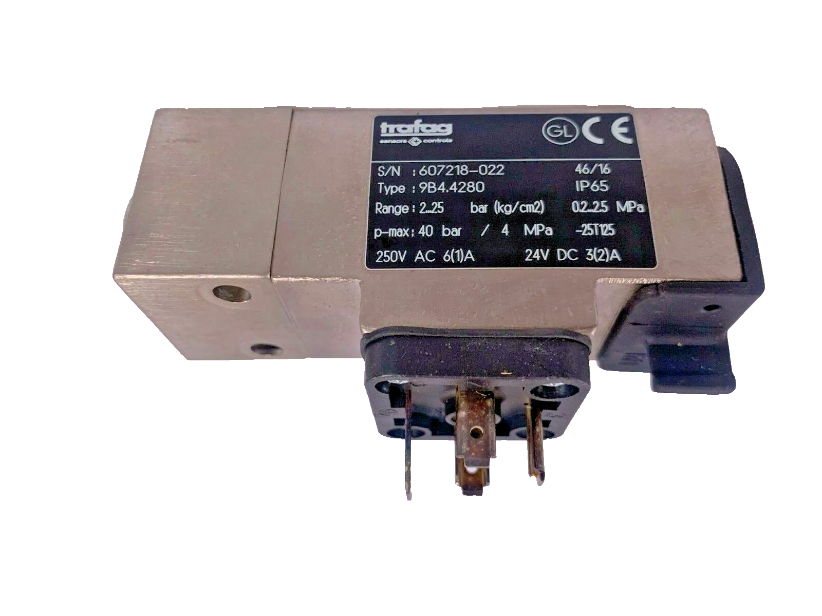 No.1318 TG SWITCH 150g 2個 TRAFAG PST4B 9B4 Picostat Pressure switch 9B4.4280 2..25 bar