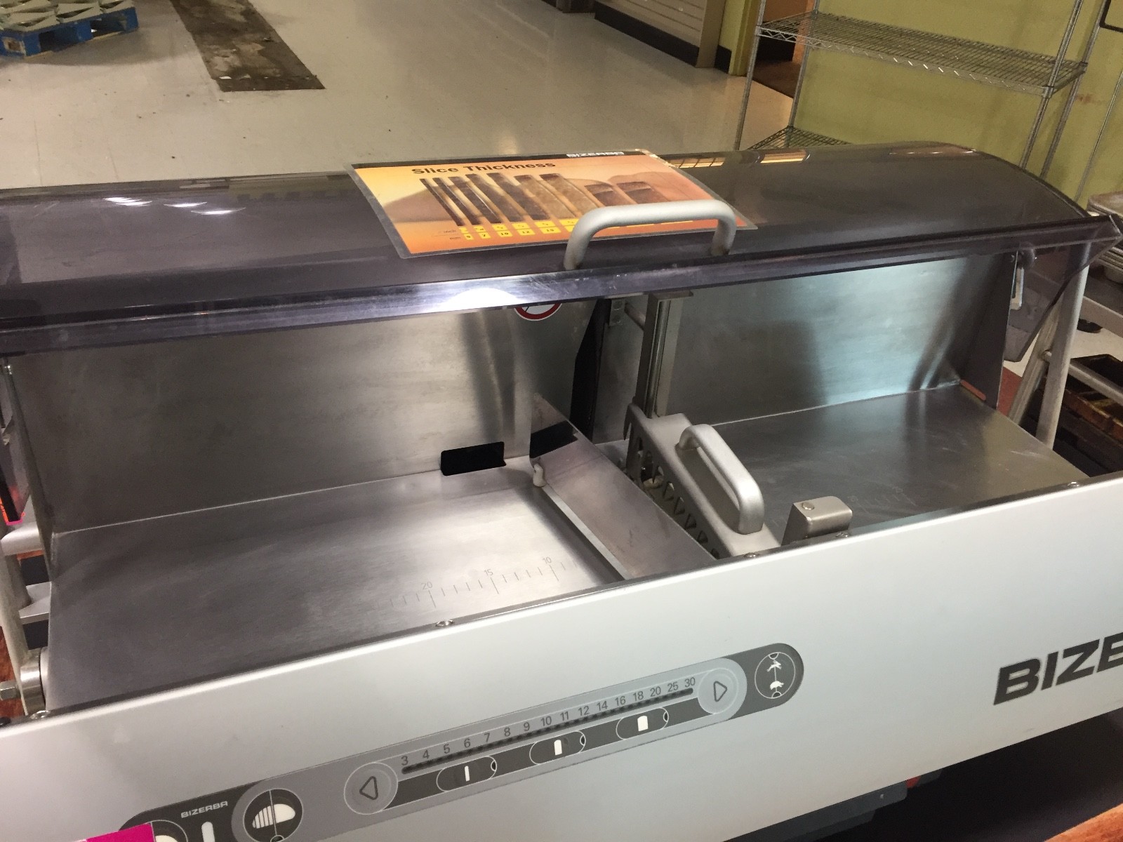 BIZERBA BRS-38 BREAD FOOD SLICER, RESTAURANT BAKERY.