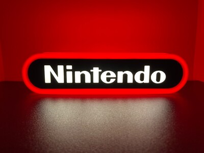 Nintendo v2 3d Printed Led Sign