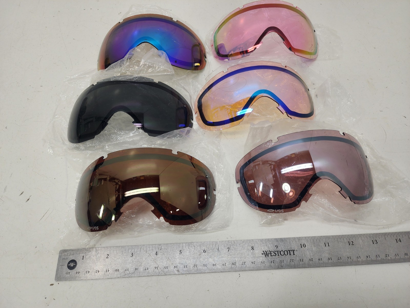 Smith I/O Ski/Snowboard/MX Goggles Replacement Lens LOT OF 6