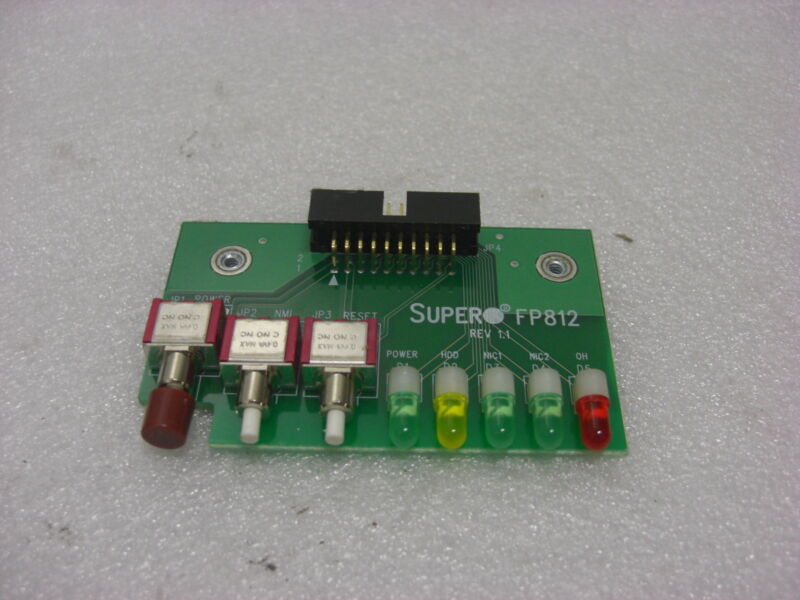 Supermicro Fp812 Rev 1.1 I/o Board Power Switch Activity Reset Control