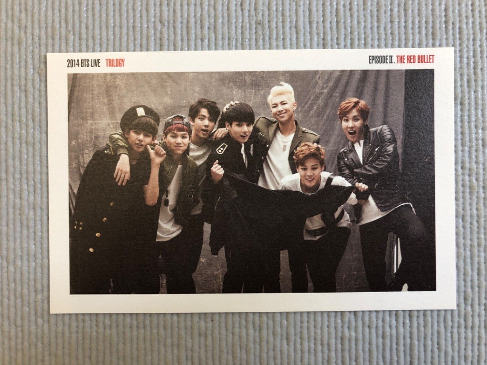 BTS 防弾少年団  2014THE RED BULLET 限定特典フォトカード BTS 2014 LIVE TRILOGY THE RED BULLET Official Photo Card