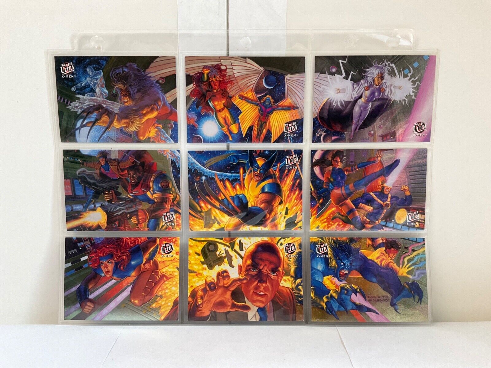 Lot 9 X-Men Wolverine Hologram Marvel Comic Cards Set Lot 9 X-Men Wolverine Hologram Marvel Comic Cards Set