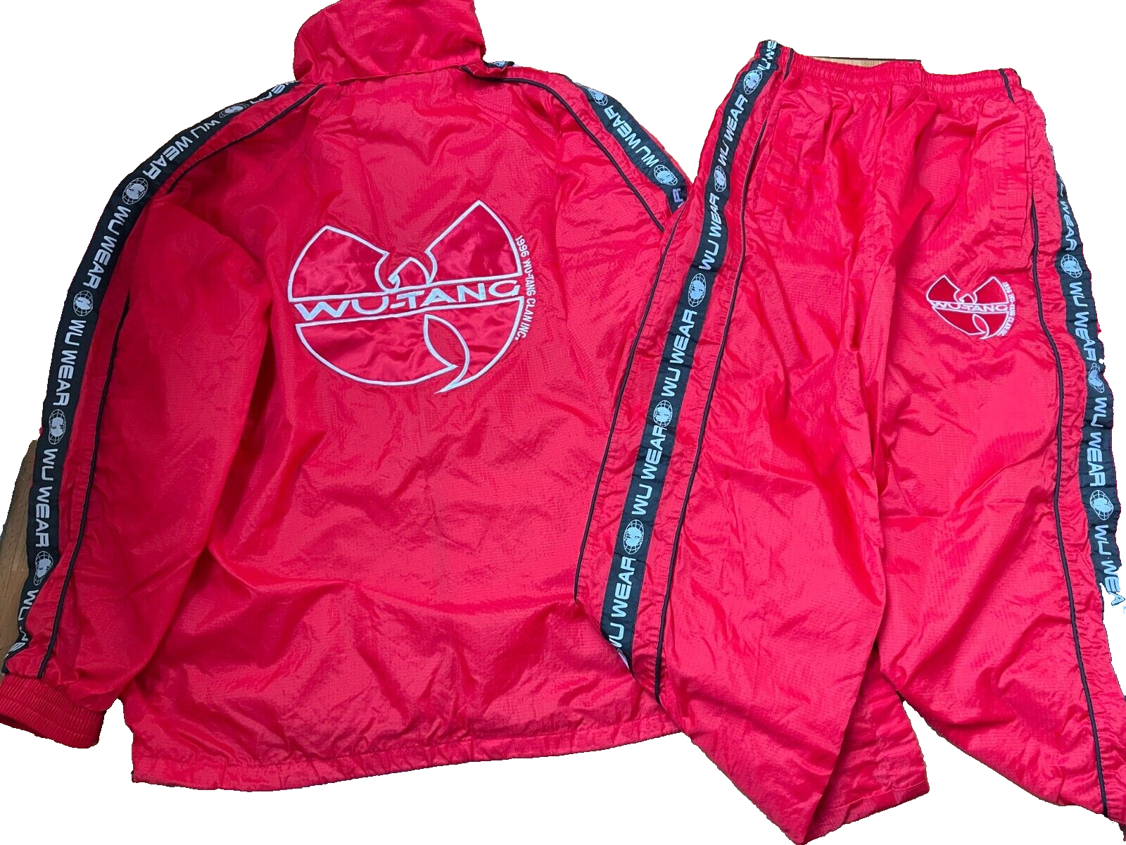 ☆Wu-tang Clan☆ Hiphop 90s Vintage Wu Tang tracksuit, vintage Wu Wear jacket pants AliG 90s hip