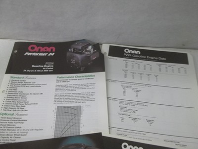 Onan gasoline engine P216V P224 brochure