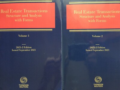 2022 Real Estate Transactions Structure and Analysis with FORMS & 9798350241945