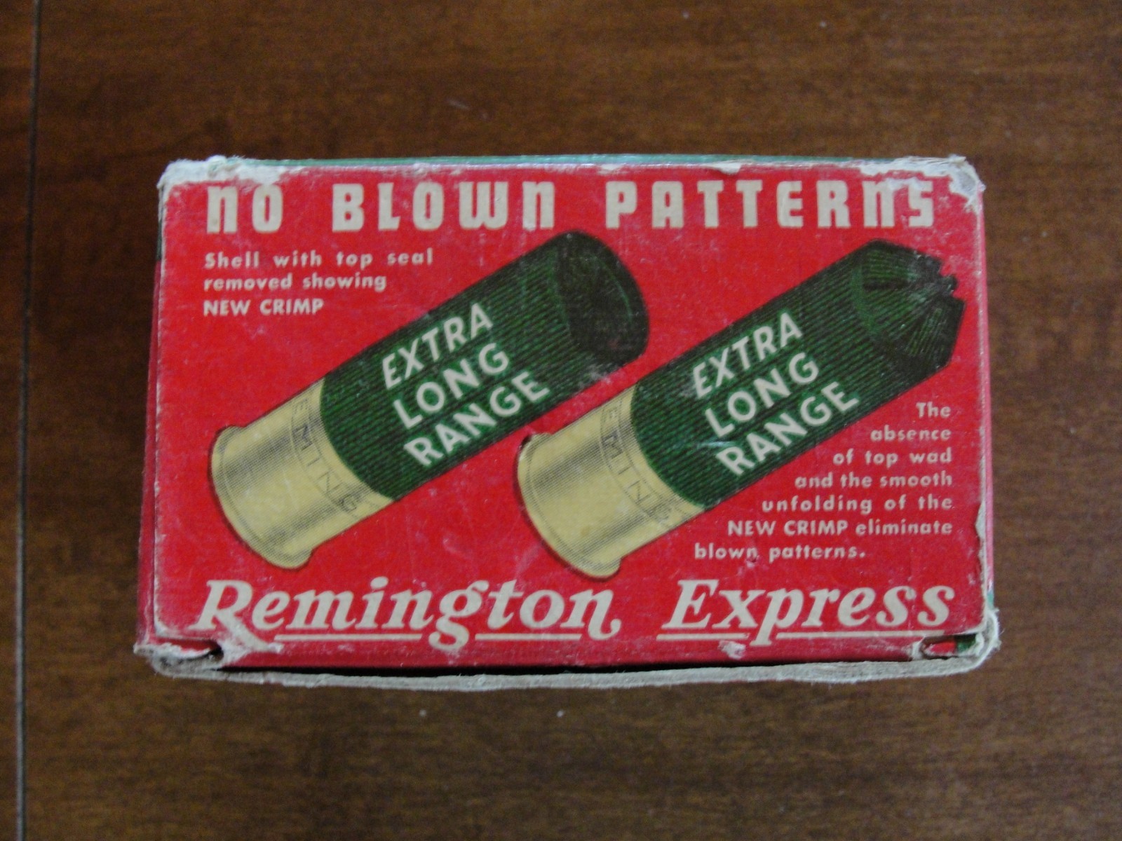 Vintage Remington Express Extra Long Range 12 Ga. Shotshell Empty Box
