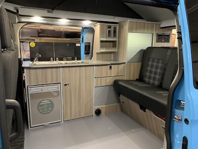 FORD TRANSIT CUSTOM SWB CAMPER VAN KITCHEN UNIT LIGHTWEIGHT PLY Hi SPEC FITTED!!