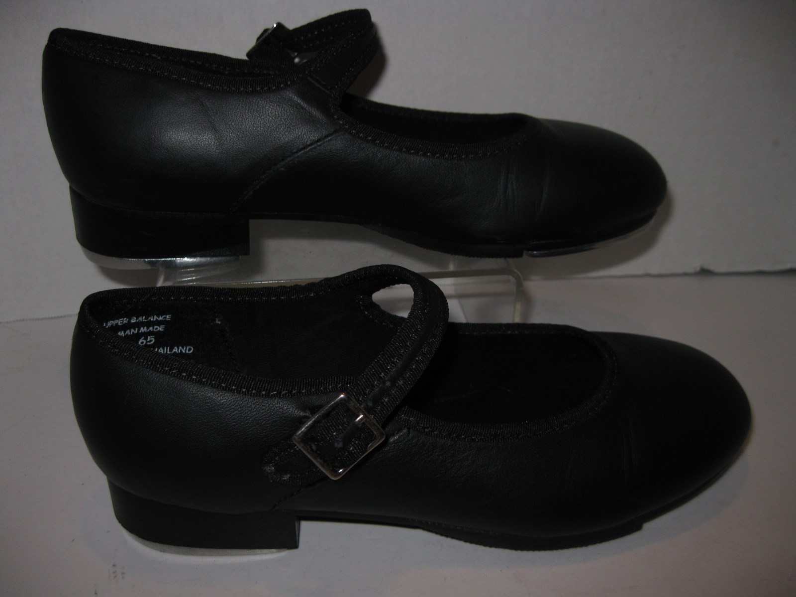 Capezio womens size 5 black leather mary jane tap shoes