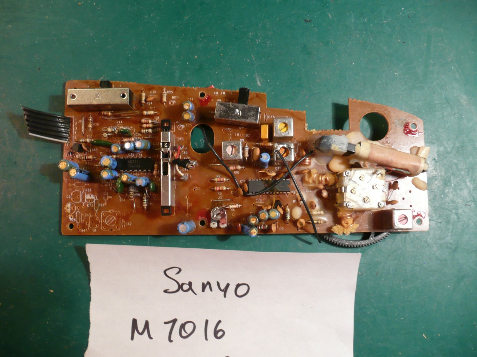 Sanyo M-7016 Boombox Replacement Parts Radio Circuit Board