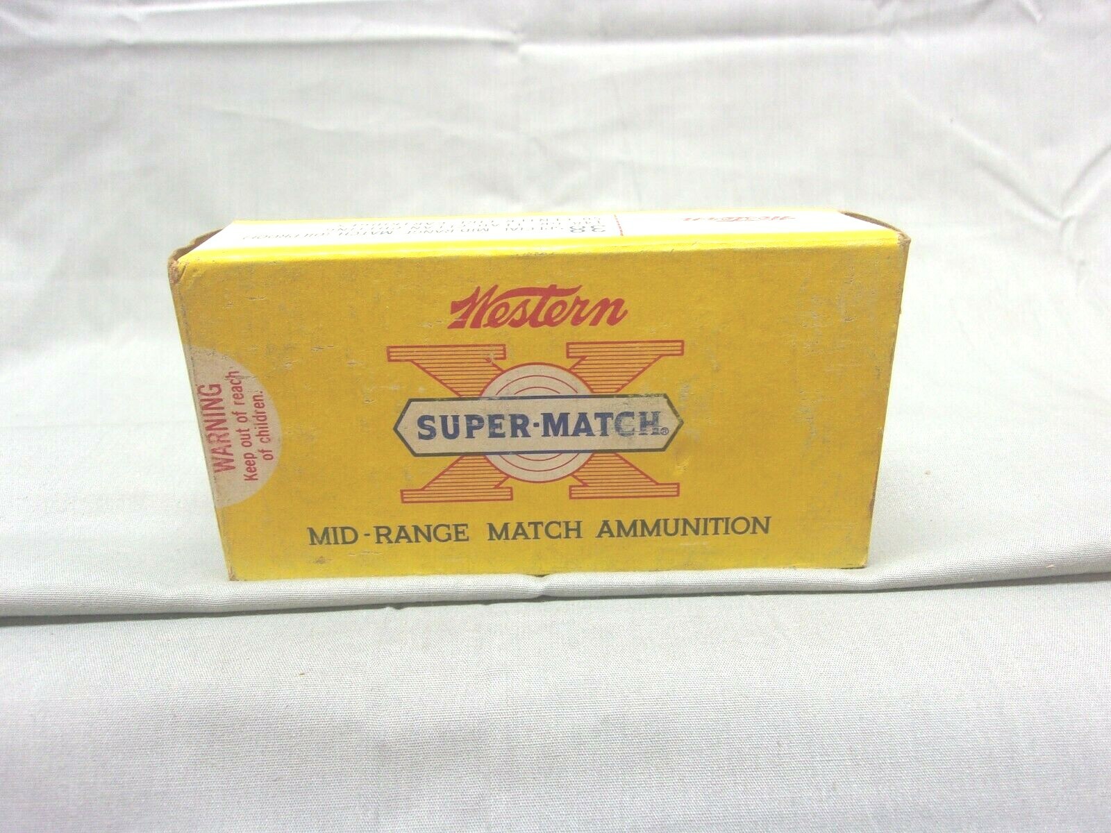 Vintage Western X Super-Match, 38 Special Wad-Cutters. Box Vintage Western X Super-Match, 38 Special Wad-Cutters. Box