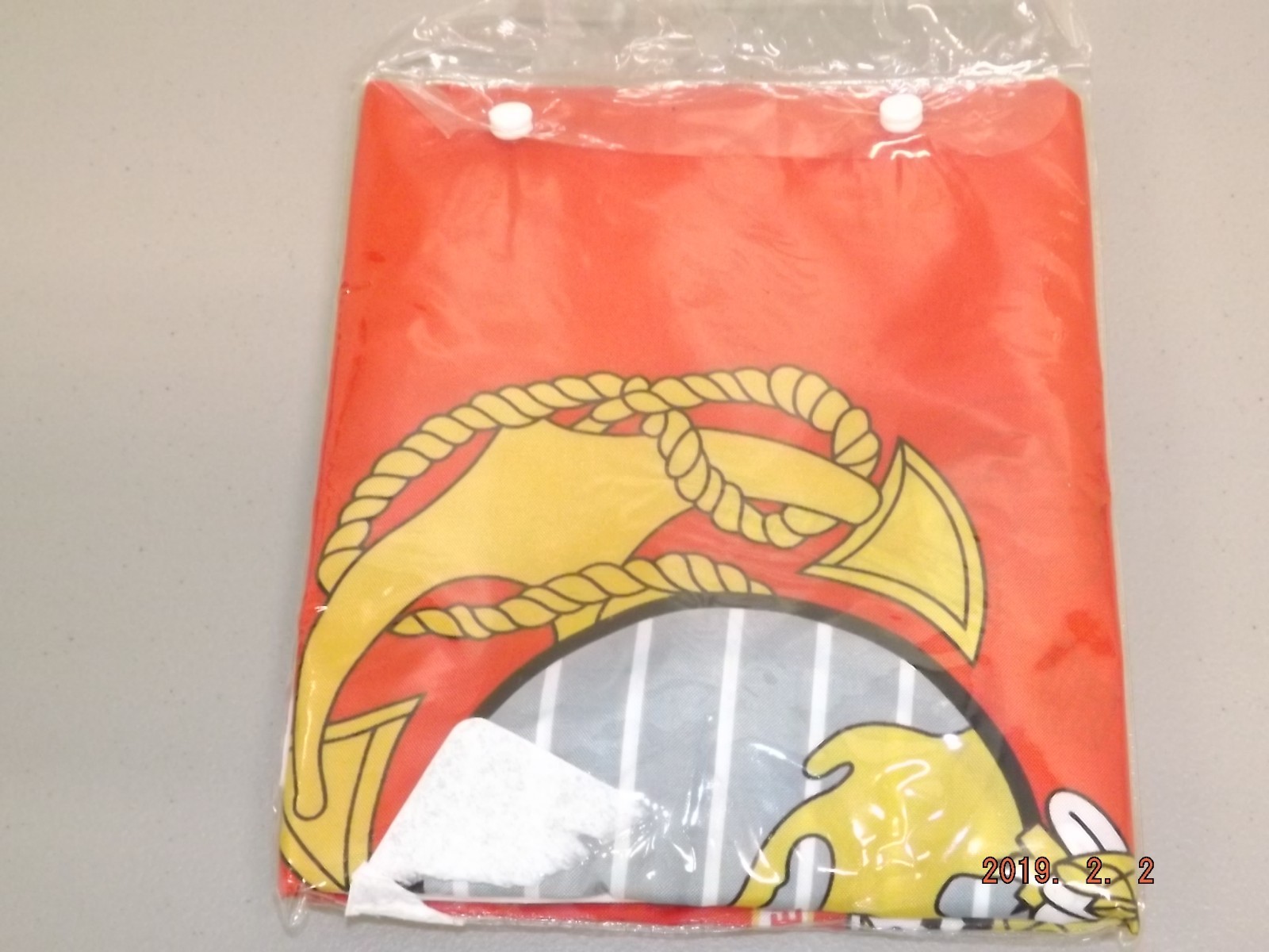 NEW 2x3 USMC Marine Corps 210D Nylon Double Sided Flag w/ 2 Brass Clips & Pin