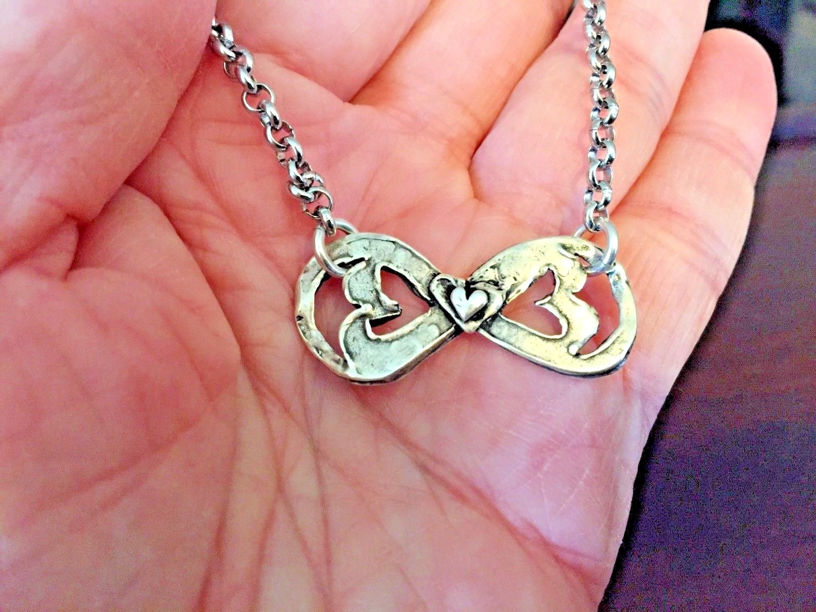 ISLAND COWGIRL-NWOT AND EXCELLENT INFINITY NECKLACE -LOVE ALWAYS