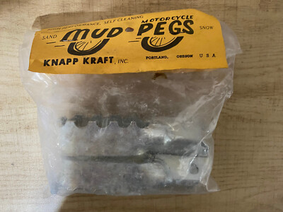 Vintage NOS Motorcycle Mud Pegs - Sand - Mud - Self Cleaning - New 