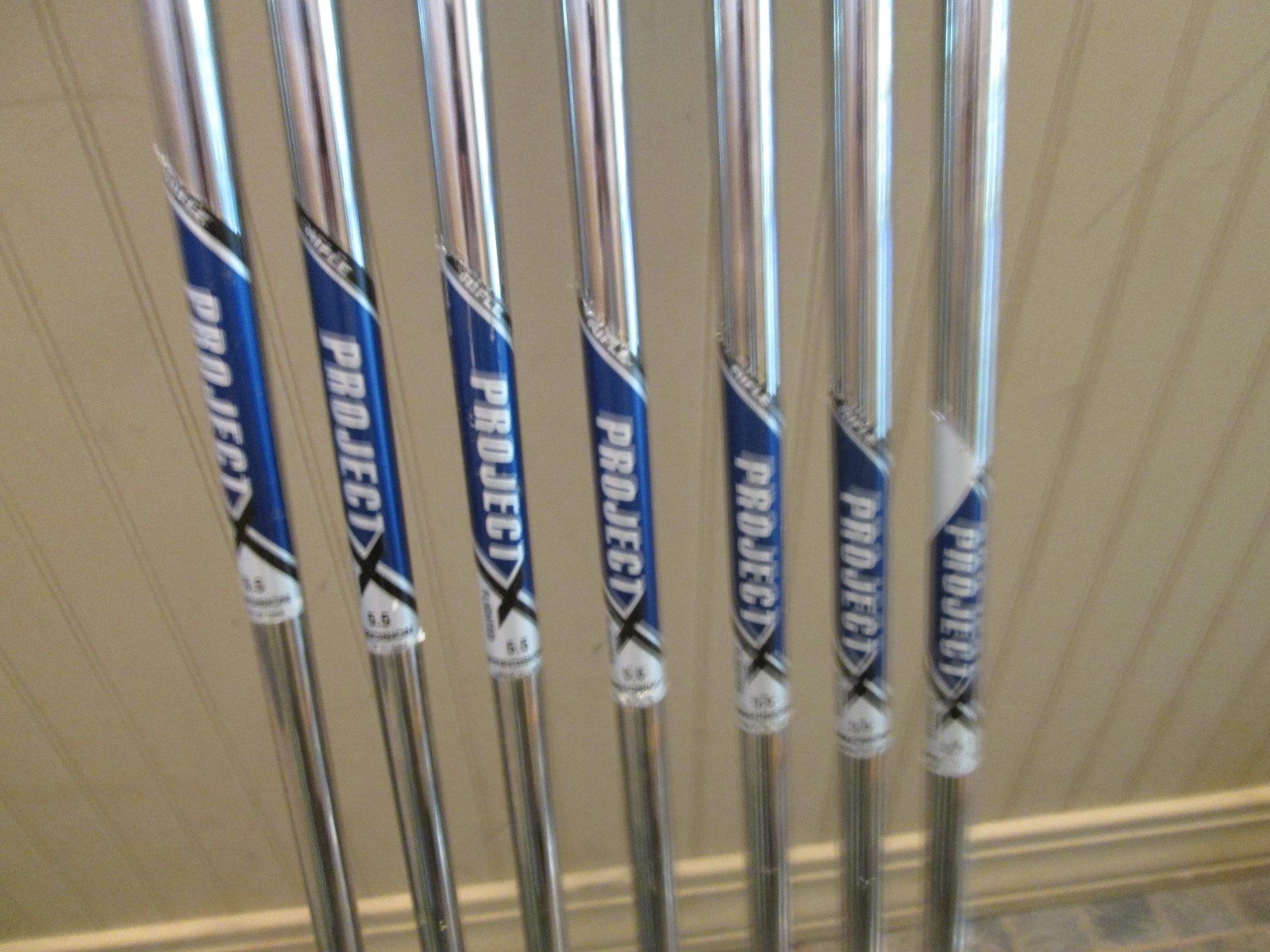 プロジェクトX PROJECT X FLIGHTED 5.5 (S) 5〜P Project X Flighted 5.5 Flex Iron Shafts 4-P (7) .355 NICE