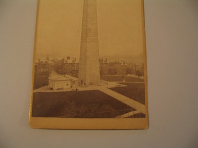 Bunker Hill Monument Boston Massachusetts Charlestown Cabinet Card Photo cdii
