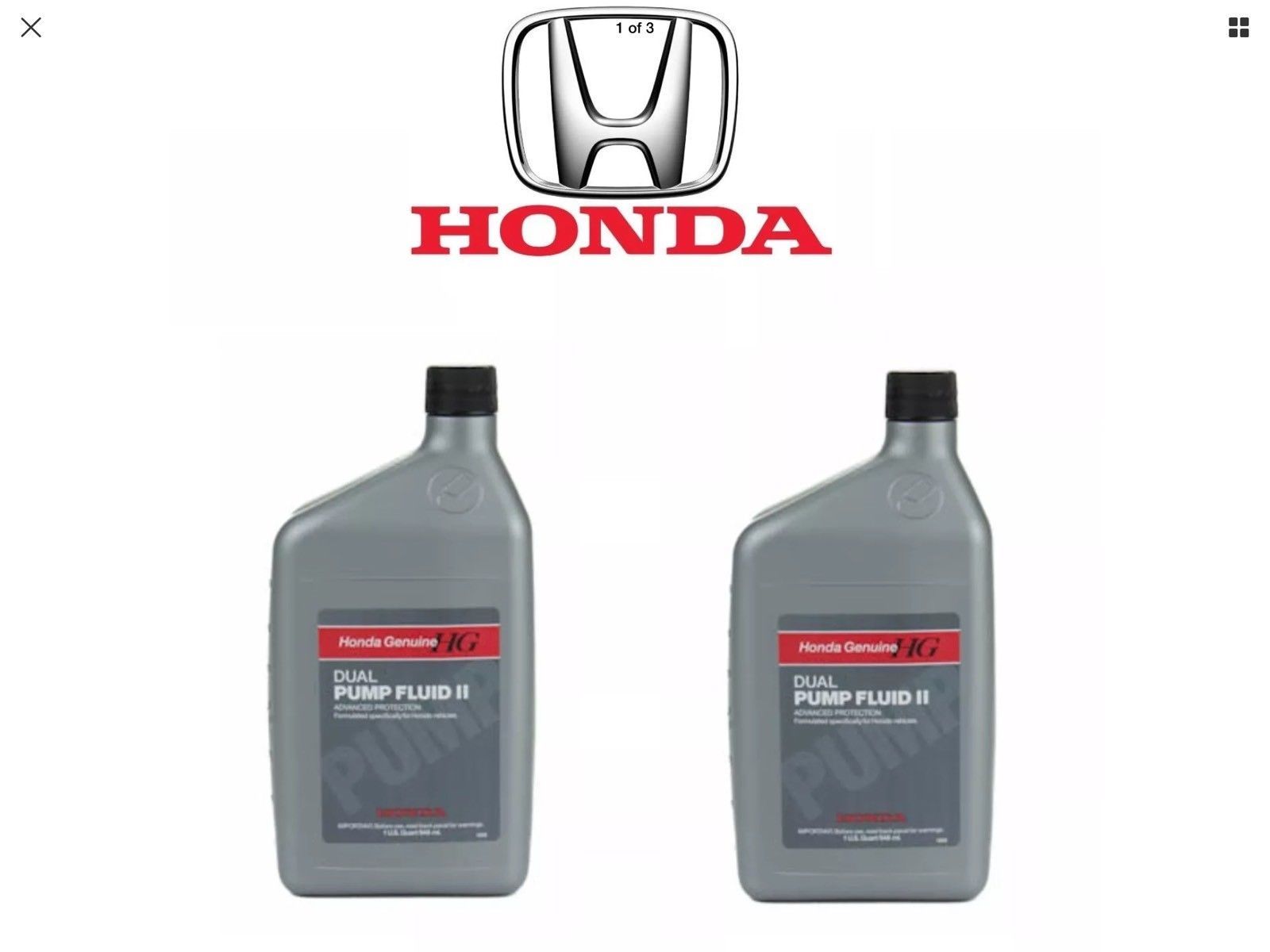 New 2x Honda Genuine Dual Pump 2 Differential Fluid 082009007