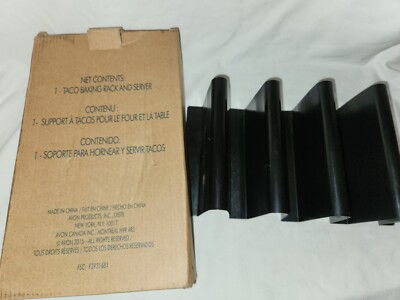 Avon 4 Slot Metal Taco Tray 12'' x 6''