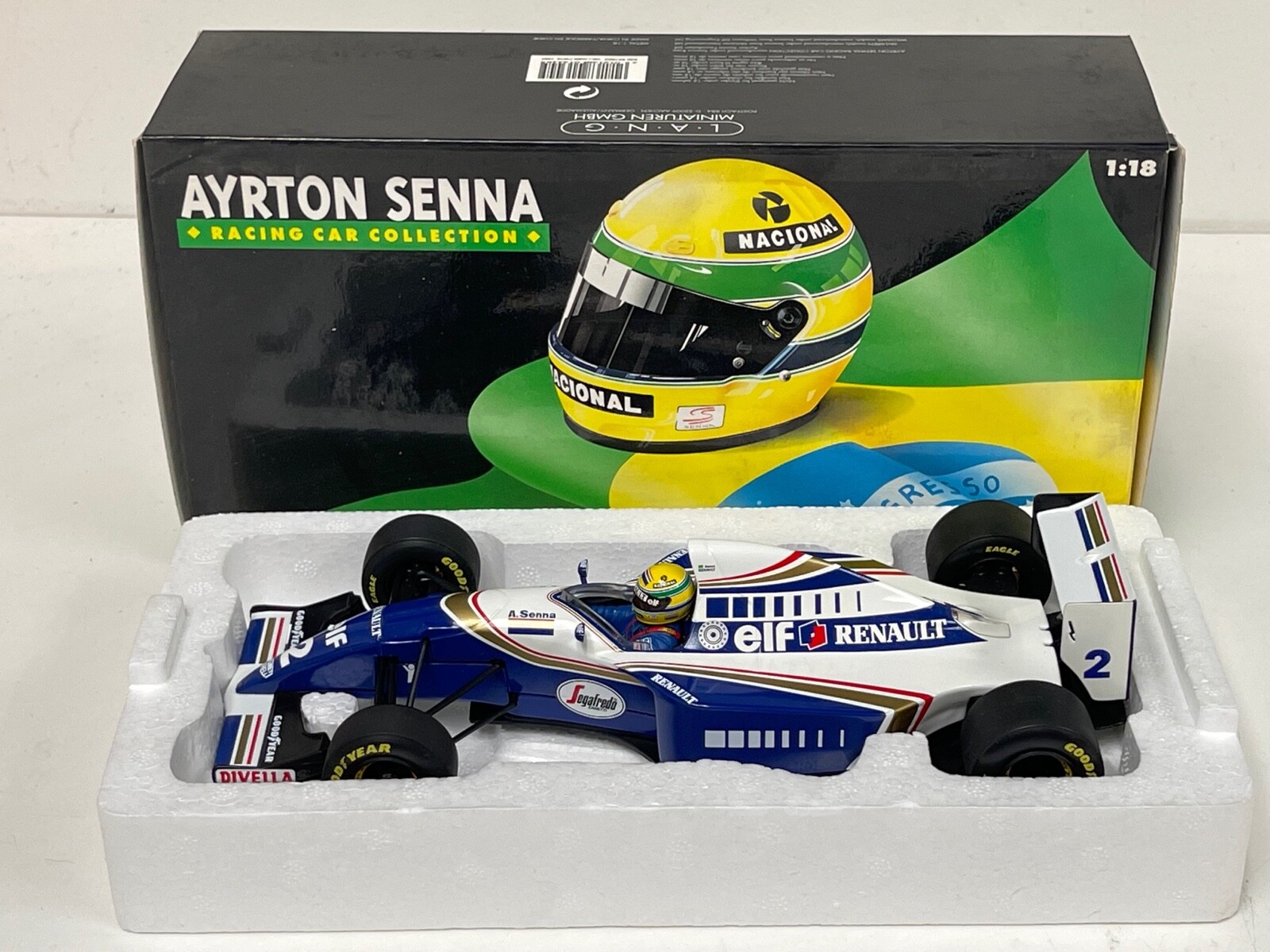 1:18 ウィリアムズ FW16 ラストレース A.セナ #2 ロスマンズ仕様
