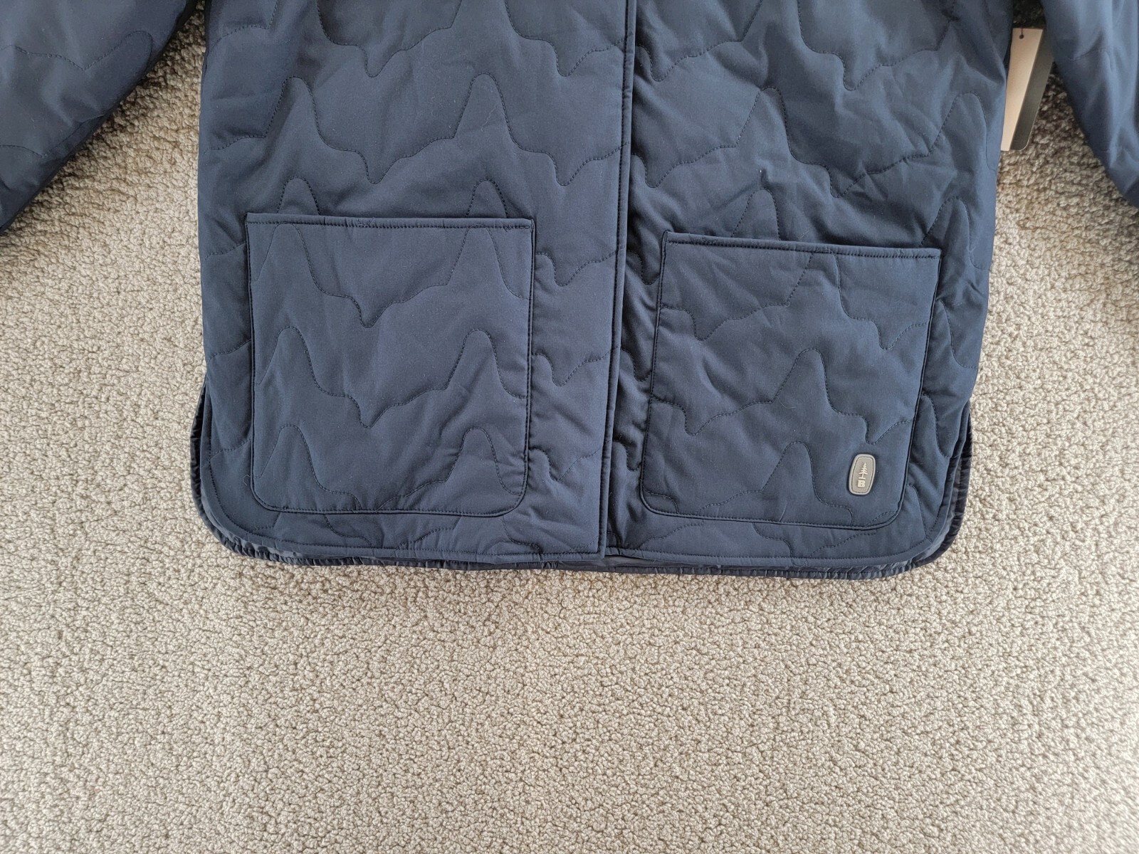 Bass Outdoor Quilted Long-Sleeve Jacket Women M Navy Blue - Picture 4 of 14