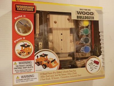 Woodshop Creations-Build Your Own Bulldozer  Kit. NEW