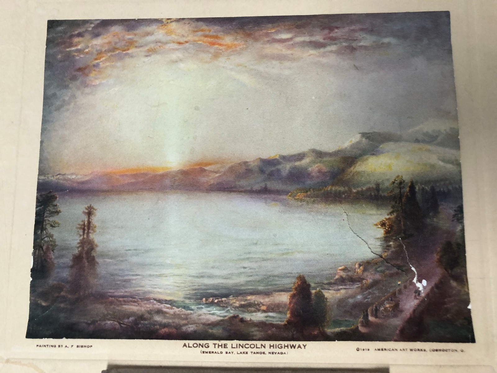 RARE ANTIQUE 1920 Farmer's State Bank Calendar 98 YEARS OLD