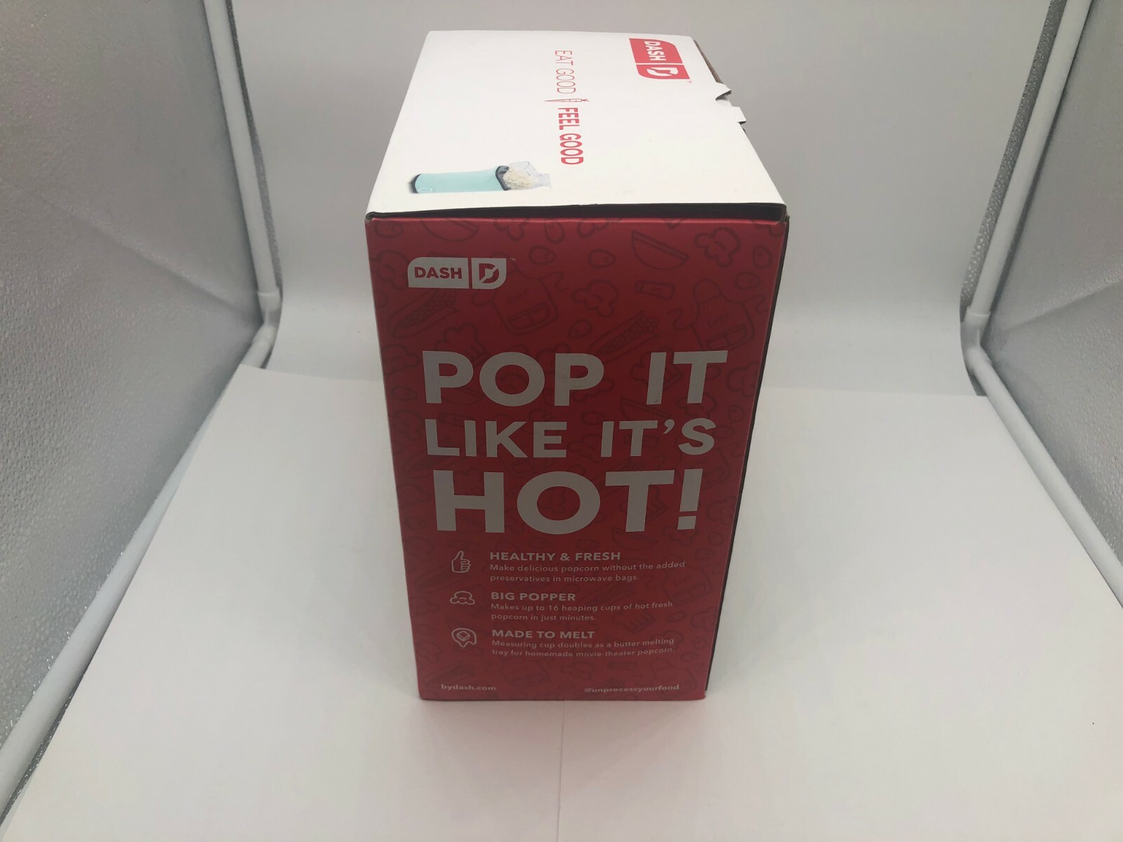 DASH Popcorn Machine: Hot Air Popcorn Popper + Popcorn Maker with Measuring Cup