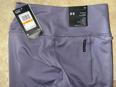 NWT UNDER ARMOUR Rush Purple Heatgear Compressive High Rise Leggings Sm $100